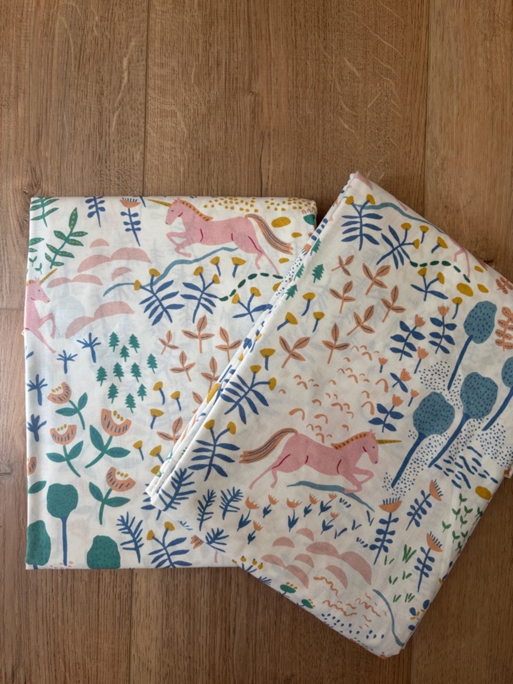 West Elm Fairytale Unicorn Twin Sheet Sets